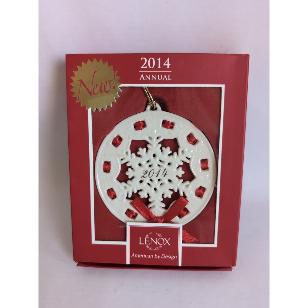 Lenox 2014 Annual Christmas Ornament Snow Fantasies Snowflake